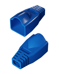 DTECH Rounded RJ45 Boot-Blue (50 Pack)