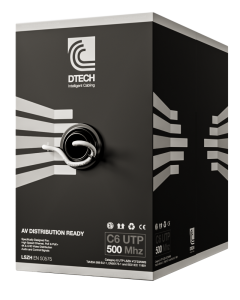 DTECH Cat 6 HDBaseT­ 500MHZ AV Ready LSZH – 305M BOX (White)