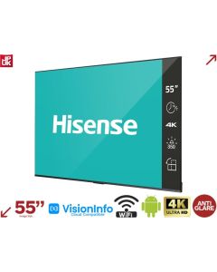 Hisense - 55" 4K UHD Digital Signage Display - 16/7 Operation