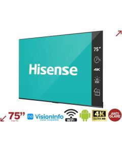 Hisense - 75" 4K UHD Digital Signage Display - 16/7 Operation