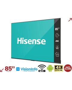 Hisense - 85" 4K UHD Digital Signage Display - 16/7 Operation