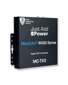 Just Add Power - MaxColor™ 4K60 4:4:4 Transmitter Encoder; 36-Bit in & out w/ AES67, USB-C & HDMI out