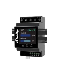 Shelly - Pro Dual Cover PM DIN-Rail Mounted Cover/Shutter Controller with Power Metering