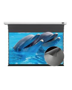 Vividstorm - 110" Drop Down Obsidian Long Throw ALR Tension Screen for a Normal Projector - White
